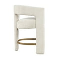 thumbnail image 5 of Gwen Modern Luxury Jacquard Fabric Upholstered Boucle Sculpture Counter Stool, 5 of 8