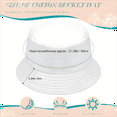 thumbnail image 5 of ZHENHONG Bucket Hats for Women Cotton Green Hat Bucket Hat For Summer Travel Beach Sun Hat, 5 of 6