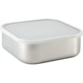 thumbnail image 6 of Tramontina 3-Piece Stainless Steel Square Container Set with Frosted Lid, Dishwasher Safe, 6 of 6