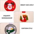 thumbnail image 3 of Los adornos de bolas de Navidad incluyen adornos de apliques de fieltro de zorro, copo de nieve y renos para decoraciones de árboles de Navidad (3 piezas, rojo, blanco, gris), 3 of 5