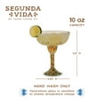 thumbnail image 4 of Segunda Vida Recycled Margarita Glasses, Home Bar Gifts, 10oz Set of 2, 4 of 11