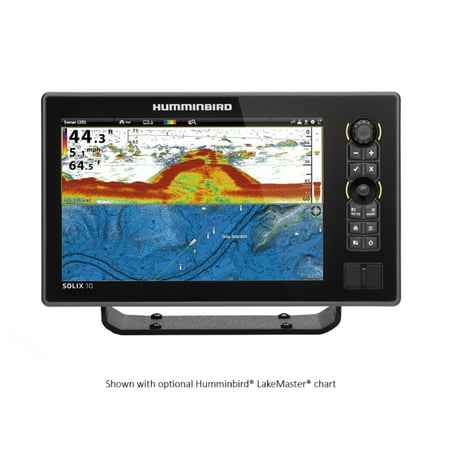 Humminbird 410470-1 SOLIX 10 CHIRP GPS Combo w/ Transducer & Cross Touch (Best Gps Fishfinder Combo For The Money)