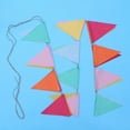 thumbnail image 2 of WASHWEPE Pennant Banner Flags Linen for 1Set, 2 of 6