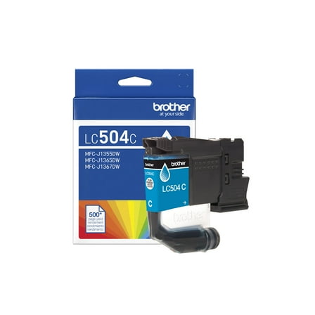 Brother Genuine LC504C Standard Yield Cyan Ink Cartridge