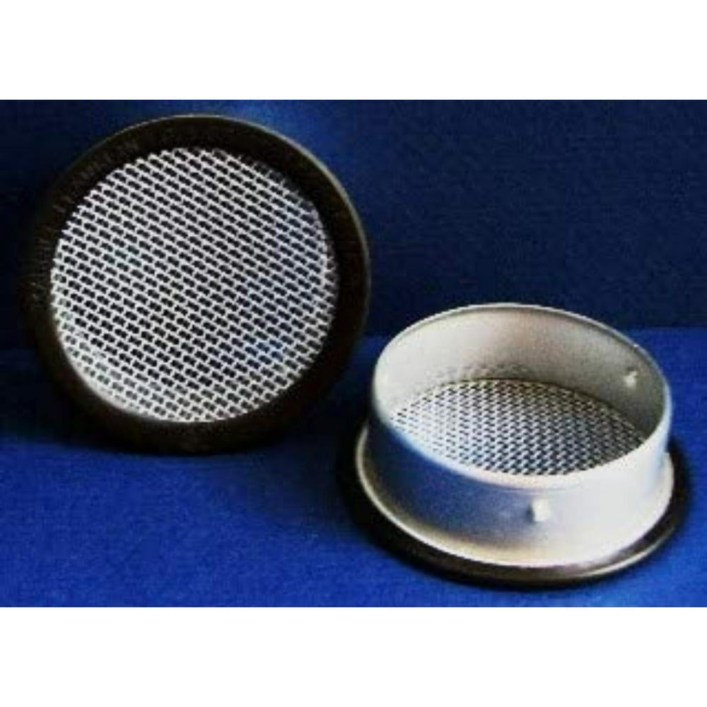 2" Round Open Screen Vent Black Pkg of 6, Package of 6 vents. By Brand Maurice Franklin