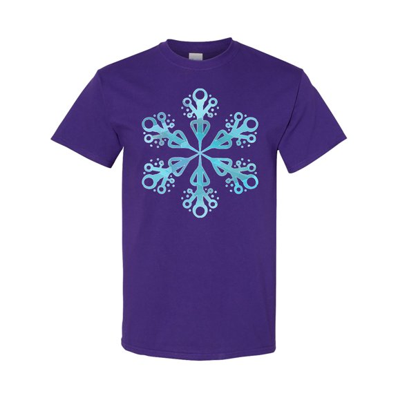 Inktastic Icy Blue Winter Snowflake T-Shirt