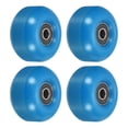 thumbnail image 1 of Unique Bargains Roues de Planche à Roulettes 52mm avec Roulements Roues de Rue pour Skateboards Roue de Croisière 95A, Bleu Noir Lot de 4, 1 of 4