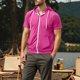 thumbnail image 5 of Blusa y camisa de manga corta con cuello vuelto para hombre, informal, de moda, de color liso, con botones, solapa y hebilla de gancho, camiseta de manga corta de poliéster para hombre., 5 of 7