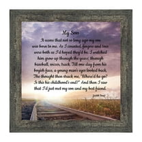 My Son, Father Son Gift, Inspirational Picture Frame, 10x10 8687