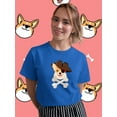 thumbnail image 2 of Pirate Corgi Art T-Shirt Women -Image by Shutterstock, Female 3X-Large, 2 of 4