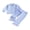 Blue, variant on RUINIXCW Baby Girl 2Pcs Fall Outfits Long Sleeve Stripes Print Ruffle Shirt Pants Set Toddler Clothes