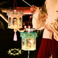 thumbnail image 3 of SUSUchens Chinese Style Lantern DIY Lantern Kit Handmade Colorful LED Light-Up Palace Lantern Paper Craft for Festival Celebrations Random Style, 3 of 13