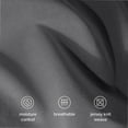 thumbnail image 6 of Bare Home 100% Organic Cotton Fitted Sheet - Jersey Weave - 150 GSM - Full, Gray, 6 of 9