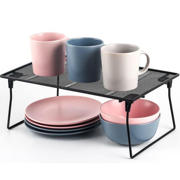 NeatO Stackable Mesh Kitchen Counter Organizer Shelf