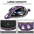 thumbnail image 4 of Fanny Pack Halloween Ghost Pumpkin Pattern Waist Pack Bag,Running Cross Bag,Waterproof Large Fanny Packs for Women Men for Travel Running Hiking Cycling, 4 of 6