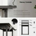 thumbnail image 2 of 71x32 Inch Rectangular Standing Desk, Features a Sturdy 4-leg Design, Dual-Motor Lift System, and Memory Settings. Height adjustable from 28 to 46 Inches for Home Offices and Computer Work, Black, 2 of 7