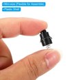 thumbnail image 4 of Unique Bargains 9mm Latching Push Button Switch, 6 Pcs 2 Pins DC 30V 0.5A On/Off Self Lock Electric Torch Tail Switch, Black, 4 of 5