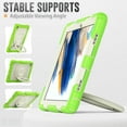 thumbnail image 4 of SaniMore for Samsung Galaxy Tab A8 (SM-X200/X205) Case, PC & Silicone Cover with Pencil Holder & 360° Rotating Hand Grip & Ring Kickstand Screen Protector Shockproof Protective Shell, Lime, 4 of 7