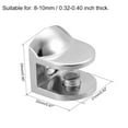 thumbnail image 2 of Glass Shelf Brackets Zinc Alloy Glass Clamp Clip for 8-10mm, Type-04, 2Pcs, 2 of 4