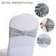 thumbnail image 3 of Lazos para sillas, 30 Uds., banda elástica para cubierta de silla con hebilla deslizante para boda, fiesta, ceremonia, recepción, decoración de banquete, 3 of 5