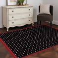 thumbnail image 3 of Area Rugs for Living Room Bedroom, Valentine's Day 4'x6' Rug Washable Carpet Runner Indoor Outdoor, Black White Love Heart Modern Art Non Slip Accent Floor Mats Rug for Kitchen, Office, 3 of 8