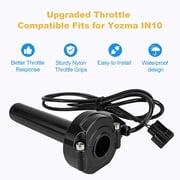 Electric Dirt Bike Twist Throttle, Throttle Handle With Rolling Bearing Electric Throttle Handle Accelerator For Yo_z-ma IN10 Sur-Ron Light Bee X/S Segway X160 X260 Handle Grips (Black)