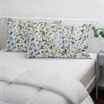 thumbnail image 4 of Blue Yellow Spring Floral King Pillow Covers, Summer Elegant PlantsGreen Soft Breathable Throw Pillow Cases with Invisible Zipper, Decorative Pillowcase Pillows Protectors for Sofa Bed Couch 20"x36", 4 of 9