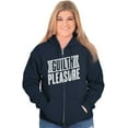 thumbnail image 4 of Guilty Pleasure Funny Sassy Workout Unisex Fleece Graphic Zip Up Hoodie Brisco Brands 4X, 4 of 5