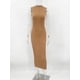 thumbnail image 4 of Tossy-Vestido largo de punto sin mangas con cuello alto para mujer, vestido largo ajustado y elegante a la moda para otoño 2023, 4 of 5