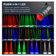 thumbnail image 4 of "2pcs 10w Rgbw Luz De Escenario Led Dj Pin Beam Spot Led Belug negro ", 4 of 5