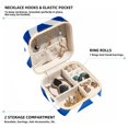 thumbnail image 2 of Flag of Israel Travel Portable Jewelry Organizer Box with Earring Holder, Bracelet Holder, and Necklace Organizer for Girls and Women, 2 of 6