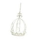 thumbnail image 3 of Soporte para maceta colgante con forma de corona para decoración de jardín, soporte para flores, resistente y elegante para Blanco, 3 of 9