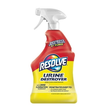Resolve Urine Destroyer Spray STF9 - Pet Stain and Odor Remover, Carpet Cleaner Solution for Cat and Dog Urine, 32 Fl Oz