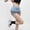 Blue, variant on Womens Fold Over Shorts Polyester-Cotton Blend Athletic Shorts Elastic Waist Y2K Lounge Shorts Foldover Cute Pajama Micro Bottoms Mini Shorts Sleepwear Black,S