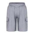 thumbnail image 4 of HBGVBA Boy's Summer Cargo Shorts Kids Elastic Waist Straight Leg with Pockets Casual Shorts,5-15 Years, 4 of 4