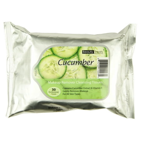 BEAUTY TREATS Makeup Remover Cleansing Tissues - Cucumber | Walmart Canada