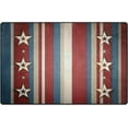 thumbnail image 3 of FREEAM 4th of July Non Slip Area Rug for Living Dinning Room Bedroom Kitchen, 3' x 5'(39 x 60 Inch), USA Flag Stripe Stars Nursery Rug Floor Carpet Yoga Mat, 3 of 6