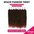 thumbnail image 3 of MORICA Passion Twist Hair 8 Packs 20 Inch Passion Twist Crochet Hair For Women, Crochet Pretwisted Curly Hair Passion Twists Synthetic Braiding Hair Extensions (20 Inch 8 Packs, T350), 3 of 4