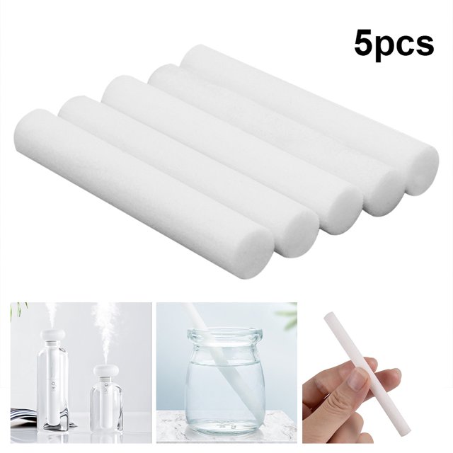 Humidificador Algodón Con Filtro Accesorios Duraderos para Difusor 5 Uds.