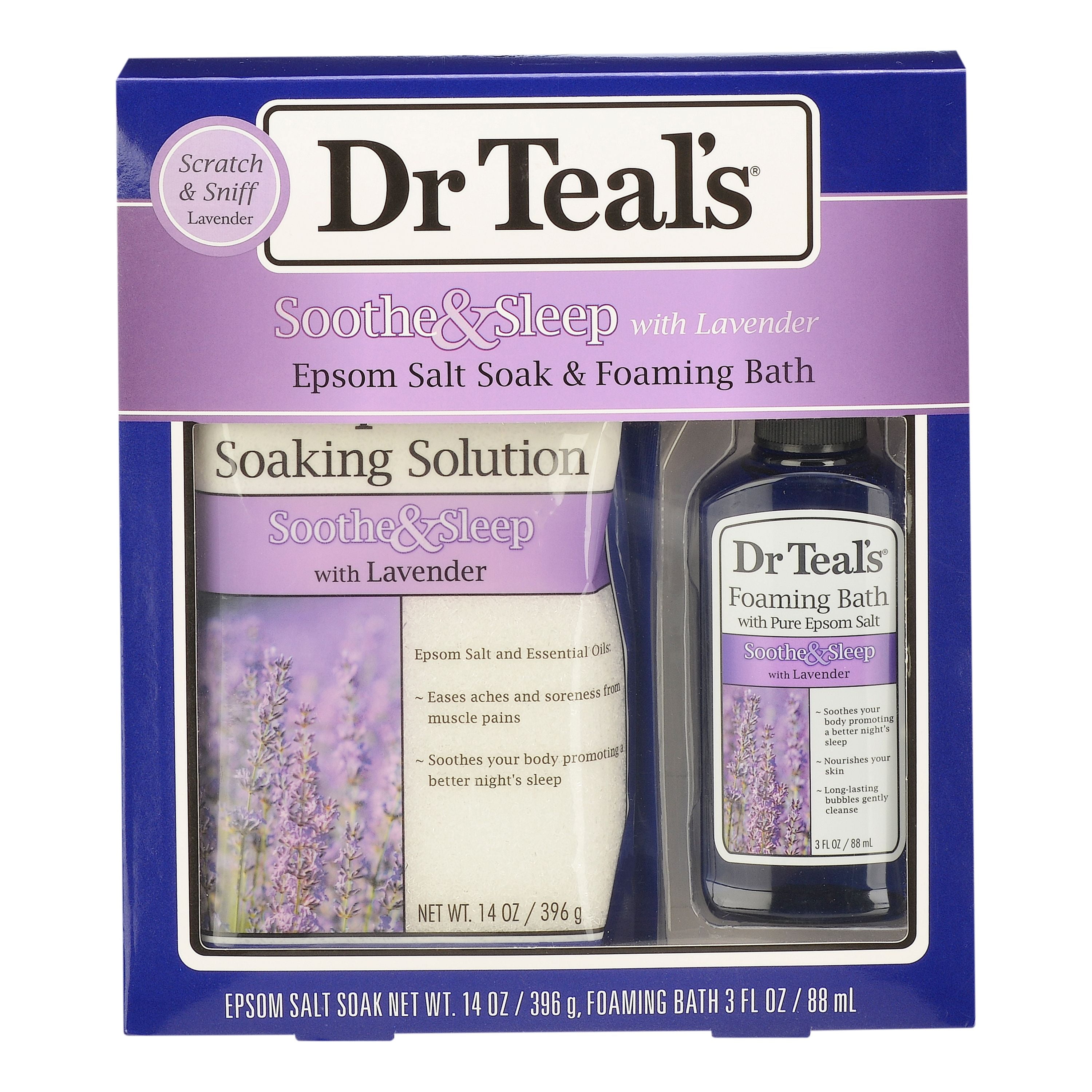 Dr Teals Soothe And Sleep Lavender Pure Epsom Salt Soaking Solution