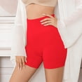 thumbnail image 3 of Women's Shapewear Shorts High Waisted Tummy Control Under Dress Shorts Seamless Butt Lifting Body Shaper Red S, 3 of 5