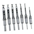 thumbnail image 4 of Durable Hole Drill Bit HSS Mortising Chisels Set Square Hole Drill Bit for Drill 7Pcs B, 4 of 8