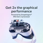 Meta Quest 3 512GB | VR Headset — Thirty Percent Sharper Resolution — 2X Graphical Processing Power — Virtual Reality Without Wires — Access to 40+ Games with a 3-Month Trial of Meta Horizon+