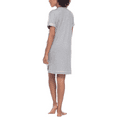 thumbnail image 6 of Honeydew Women's 2 Pack Super Soft Jersey Sleep Dress (Heather Grey/Moonfish Leopard, X-Small), 6 of 7