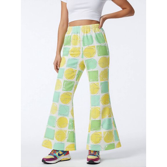 Girls Flare Leggings Regular-Fit Elastic Waistband Bell Bottoms Cute Flare Leg Pants for Kids Girls Age 3-13 Activewear
