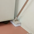 thumbnail image 5 of FUTATA Floor Scrub Brush with 33.46inch Long Handle Adjustable, 2 in 1 Scrape and Brush Stiff Bristle Scrubber Brush Shower Cleaning Brush for Deck, Bathroom, Kitchen, Tub, Patio, Tile, Swimming Pool, 5 of 7