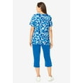 thumbnail image 2 of Woman Within Plus Size 2-Piece Tunic And Capri Set, 2 of 4