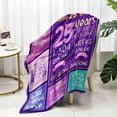 thumbnail image 2 of Yibo Birthday Decorations for Women Blanket Flannel Soft and Comfortable Anti-static Bed Sofa Blanket, 2 of 7