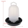 thumbnail image 3 of Chick Feeder Waterer Set Baby Chick Waterer Feeder with Carrying Handle Capacity 0.5 L Chicken Water Feeder Pet Supplies, 3 of 7