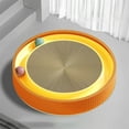 thumbnail image 3 of Hiroekza Round Cat Scratcher Cardboard Toy with Ball 20x20in Cat Post Eco-Friendly, Durable, Replaceable Scratch Pad & Interactive 360° Carousel Cat Toy Cat Scratchers for Indoor Cats Orange, 3 of 7